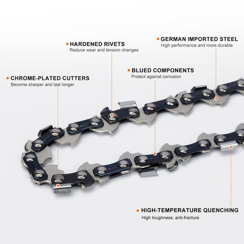 18 Inch Saw Chain .325 Picth .050 Gauge 72 DL For Echo Echo CS-440 CS-4000 CS-450 CS-4500 CS-4600 CS-490 Husqvarna 36 41 136 141 243 Chainsaw 18 Inch Saw Chain .325 Picth .050 Gauge 72 DL For Echo Echo CS-440 CS-4000 CS-450 CS-4500 CS-4600 CS-490 Husqvarna 36 41 136 141 243 Chainsaw