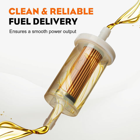10-Pack 1/4-inch Fuel Filter For BS 695666 845125 691035 John Deere Z225 Z425 Z245 Z435 Z625 Z525E Z375R Z235 Z255 Z335E Z355E Z335M Mower Tractor 10-Pack 1/4-inch Fuel Filter For BS 695666 845125 691035 John Deere Z225 Z425 Z245 Z435 Z625 Z525E Z375R Z235 Z255 Z335E Z355E Z335M Mower Tractor