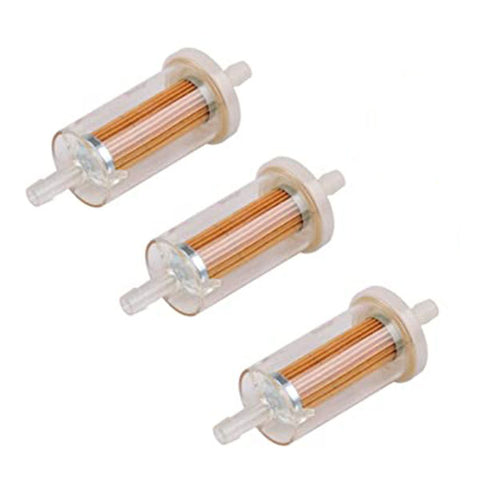 3-Pack Fuel Filter 1/4 695666 691035 for John Deer D105 D110 D120 D125 L105 L108 L111 L120 L118 LA120 LA130 LA125 LA115 LA105 MTD Troy Bilt Lawn Mower Tractor 3-Pack Fuel Filter 1/4 695666 691035 for John Deer D105 D110 D120 D125 L105 L108 L111 L120 L118 LA120 LA130 LA125 LA115 LA105 MTD Troy Bilt Lawn Mower Tractor