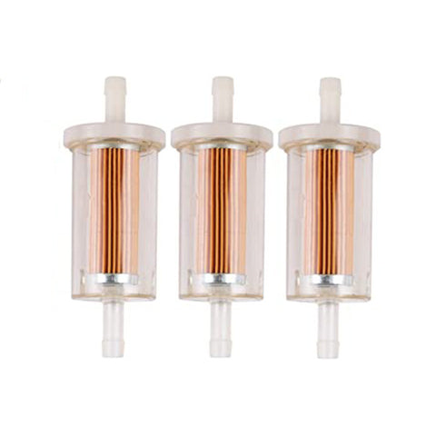 3-Pack Fuel Filter 1/4 695666 691035 for John Deer D105 D110 D120 D125 L105 L108 L111 L120 L118 LA120 LA130 LA125 LA115 LA105 MTD Troy Bilt Lawn Mower Tractor 3-Pack Fuel Filter 1/4 695666 691035 for John Deer D105 D110 D120 D125 L105 L108 L111 L120 L118 LA120 LA130 LA125 LA115 LA105 MTD Troy Bilt Lawn Mower Tractor