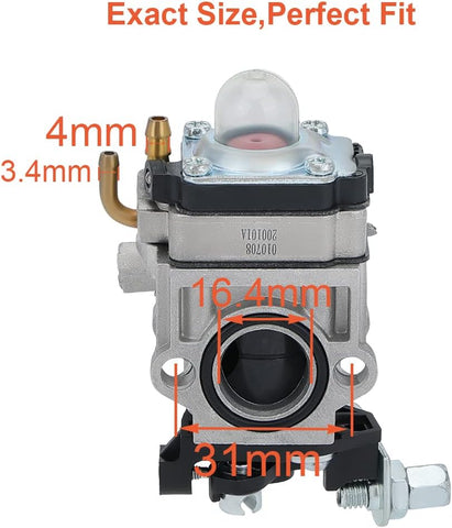 300486 Carburetor for Earthquake E43 E43CE Auger MC43 MC43CE MC43E MD43 Tiller Cultivator WE43 WE43E Edger # A200774 A201112 WYK-74 15mm Intake 300486 Carburetor for Earthquake E43 E43CE Auger MC43 MC43CE MC43E MD43 Tiller Cultivator WE43 WE43E Edger # A200774 A201112 WYK-74 15mm Intake