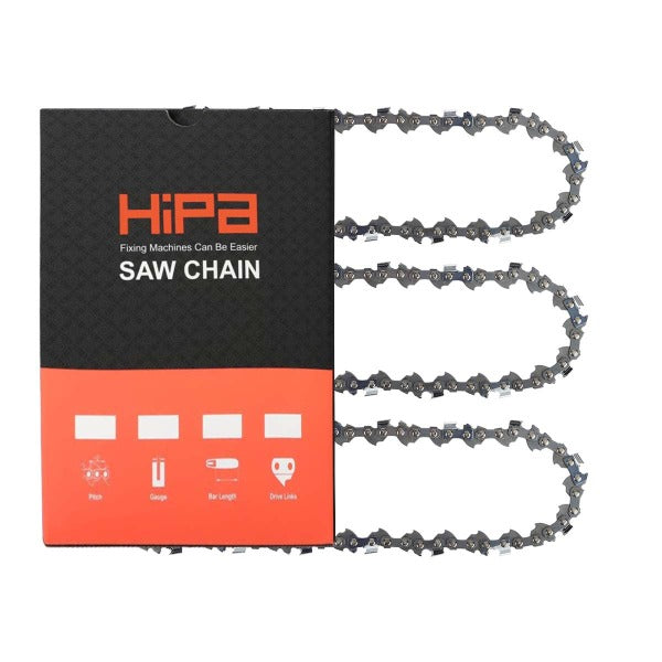 Hipa 8 Inch Chain 3/8 LP .043 34DL For R34 Worx WG310 Oregon PS250 Bla