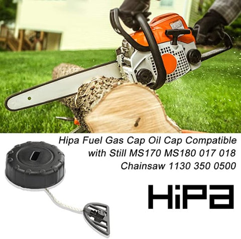 Hipa Fuel Gas Cap Oil Cap for STIHL MS170 MS180 017 018 Chainsaw # Replace 1130-350-0500 Hipa Fuel Gas Cap Oil Cap for STIHL MS170 MS180 017 018 Chainsaw # Replace 1130-350-0500