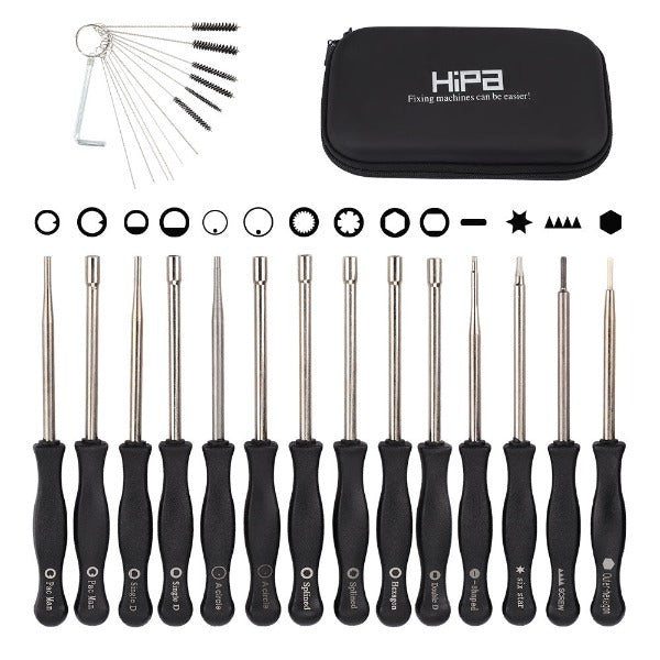 Hipa 14 Pcs 2-Stroke Carburetor Adjustment Tool Plus Cleaning Kit for chainsaw trimmer blower Hipa 14 Pcs 2-Stroke Carburetor Adjustment Tool Plus Cleaning Kit for chainsaw trimmer blower