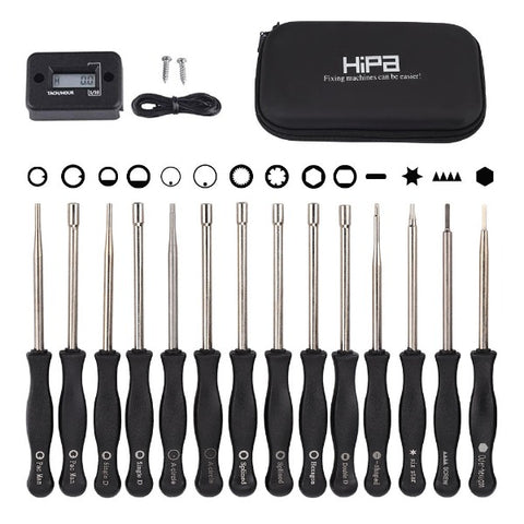Hipa 2-Stroke Carburetor Adjustment Tool Kit Plus RPM Tachometer for chainsaw trimmer blower Hipa 2-Stroke Carburetor Adjustment Tool Kit Plus RPM Tachometer for chainsaw trimmer blower