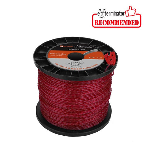 Hipa 3 Pounds Twist 105 Inch 2.7 mm String Trimmer Line Red Commercial, Heavy Duty, Grass String Spool Universal Brushcutter Wire Trimmers Yard Hipa 3 Pounds Twist 105 Inch 2.7 mm String Trimmer Line Red Commercial, Heavy Duty, Grass String Spool Universal Brushcutter Wire Trimmers Yard