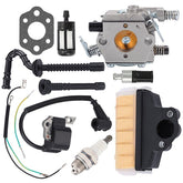 Hipa Carburetor Tune Up Kit For Stihl MS250 MS210 MS230 Wood Boss Chainsaw Replaces Walbro WT-215 Carb 1123 160 1650 Air Filter Ignition Coil