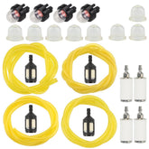 Hipa (4 Size Each 2-ft Long) Fuel Line Filter 188-512 Snap In Primer Bulb Tune Up Kit For Husqvarna Homelite Stihl Echo Trimmer Chainsaw Leaf Blower