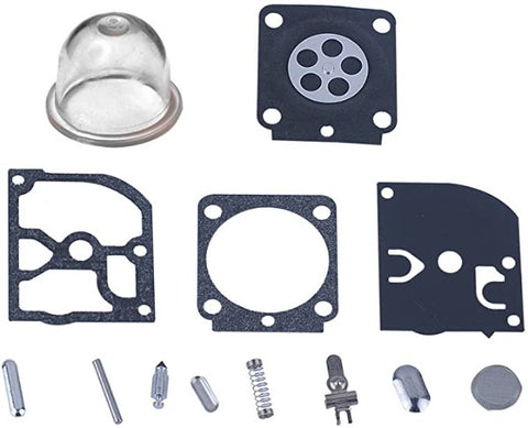 Hipa RB-100 Carburetor Rebuild Kit for STIHL FS55 FS38 BG45 HS45 MM55 & Mini Tiller 4137 EMU Trimmer Blower with Primer Bulb Hipa RB-100 Carburetor Rebuild Kit for STIHL FS55 FS38 BG45 HS45 MM55 & Mini Tiller 4137 EMU Trimmer Blower with Primer Bulb