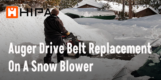 Auger Drive Belt Replacement On A Snow Blower