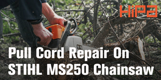 Pull Cord Repair On Stihl MS250 Chainsaw