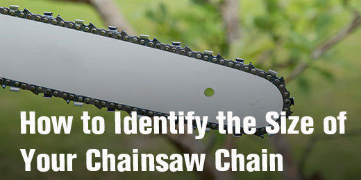 how to identify the size of your chainsaw chain