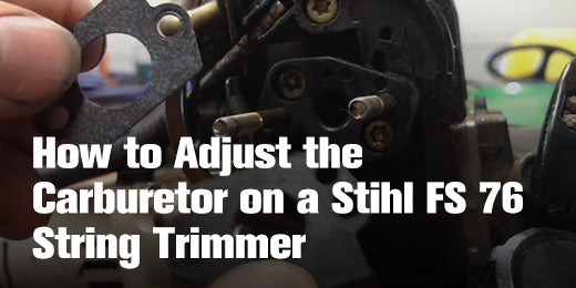 How to Adjust the Carburetor on a Stihl FS 76 String Trimmer