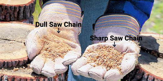 Signs that Your Chainsaw Chain is Dull when Operating