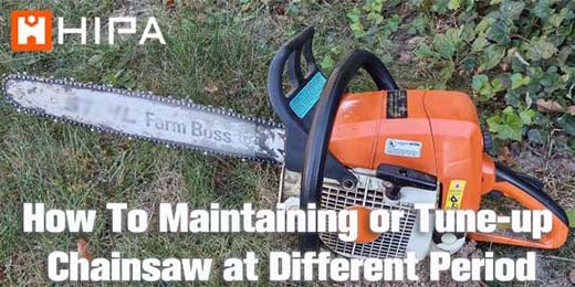 How To Maintaining or Tune-up Your Chainsaw Properly at Different Period