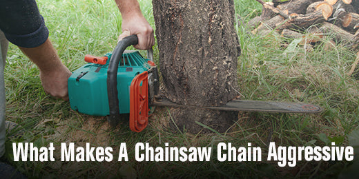 what makes a chainsaw chain aggressive