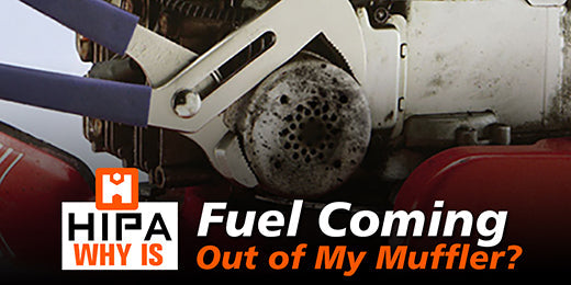 the reasons of fuel coming out of muffler hipa parts small engine repairing blog