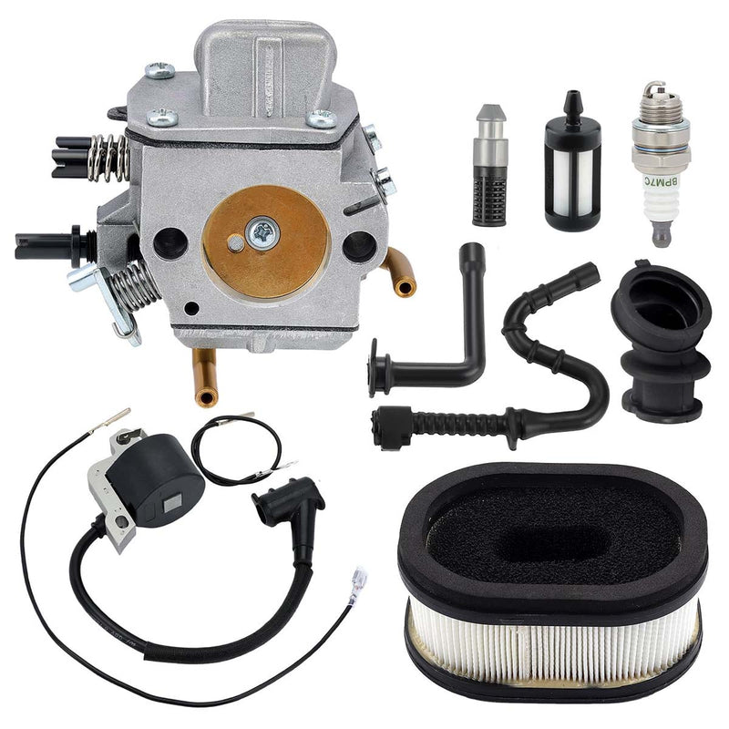 Hipa 1128-120-0624 Carburetor Kit for Stihl 044 MS460 046 MS440 Chainsaw Parts Replace 1128-120-0625 With Air Filter 0000 350 3502