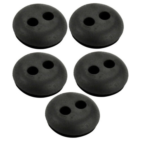 Hipa 2-Hole 19mm 3/4-inch Tank Hole Rubber Grommet for I.D x O.D: 3mm x5mm (Approx. 1/8" x 3/16") Fuel Lines fit Generator Lawn Mower Pressure Washer
