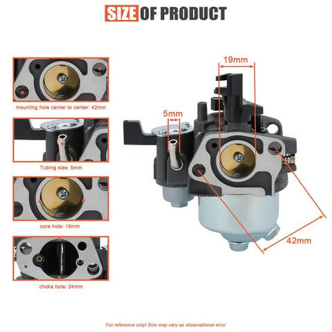 Hipa Carburetor Kit For Honda GX160 GX140 GX168 GX200 5HP 5.5HP 6.5HP 163CC 196CC 200CC Engine # 16100-ZH8-W51 16100-ZH8-W61