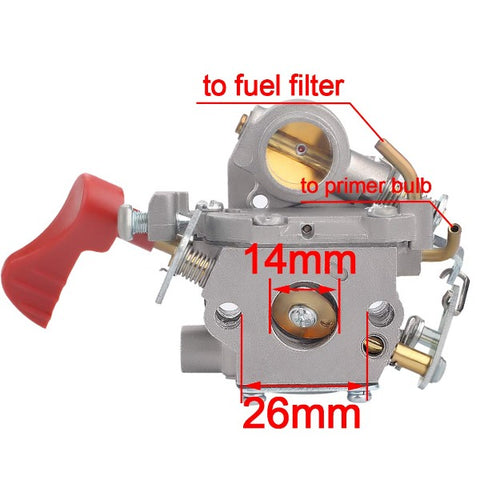 C1M-W44 Carburetor Kit for Poulan Pro PP338PT PP133 PP333 33cc Craftsman 358791170 358791140 358791140 358795920 Gas Trimmer Brushcutter