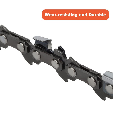 16 Inch Chain 3/8 LP Pitch .043 Gauge 55 DL for Stihl MS170 MS180 017 018 MS180C MS171 MS181 Chainsaw Replace 3610 005 0055 61PMM3 55 Semi Chisel