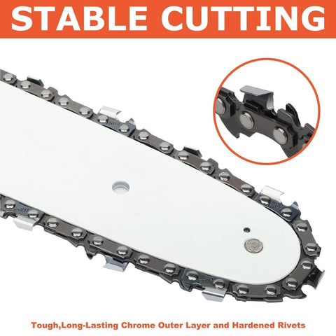 16 Inch Chain 3/8 LP Pitch .043 Gauge 55 DL for Stihl MS170 MS180 017 018 MS180C MS171 MS181 Chainsaw Replace 3610 005 0055 61PMM3 55 Semi Chisel