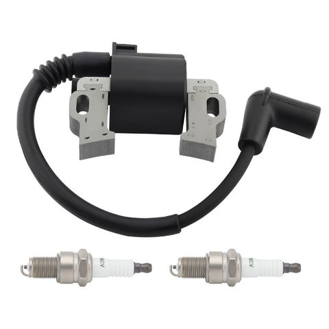 Hipa 30500-Z5T-003 Ignition Coil Module with 4 Prong Connector for Honda Gasonline Engines GX340 GX390T2 GX390U2 Replace 30500-Z5T-003 + Spark Plug