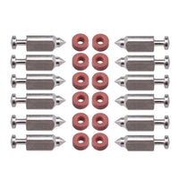 Hipa (12 Pack) 398188 kit Needle Seat Carburetor Float Valve Needle Seat Kit Replacement For Briggs and Stratton 281144