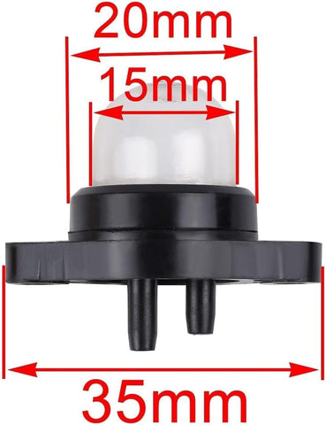 Hipa Parts for Poulan 2150 2375 1950 2055 Chainsaw Primer Bulb Pump with 530037793 Air Filter Fuel Filter Fuel Line Hose Tube Kit
