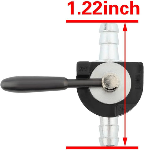1/4 Inline Heavy Duty Fuel Shut Off Valve 691035 Fit for Engine Lawn Mower Lawn Tractor Parts Replace Scag 48568 Oregon 07-403 (16mm x 1.5mm)