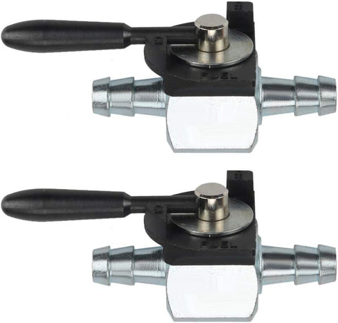 2-Pack 1/4 inch Heavy Duty Fuel Gas Shut-Off Valve Steel In-line Cut-Off ATV Lawn Mower for #Oregon 07-403 Scag 48568 Rotary 868