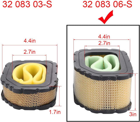 Hipa Air Oil Filter Kit For Kohler SV710 SV715 SV720 SV725 SV730 SV735 SV740 SV810 SV820 SV830 SV840 Courage PRO Engine Lawn Mower Tractor