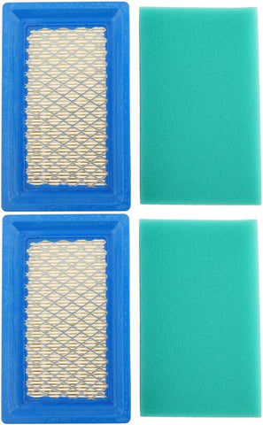 Hipa (Pack of 2) 17218-ZG9-M00 Air Filter + Pre Filter for HONDA GXV140 HR215 HRB215 HRC215 HRM195 HRM215 Lawn Mower