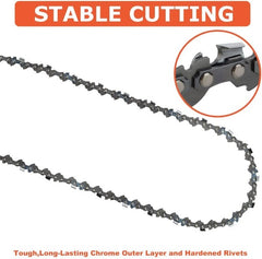 Hipa 16 Inch Chain 3/8 LP .050 57 DL For S57 Craftsman 38070 Cmxgsamy426s Echo CS370 CS400 CS352 Black Decker CS1216 Homelite UT10532 Chainsaw