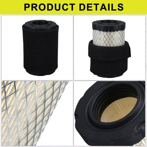 Air Filter For John Deere D100 D105 D110 D125 D130 D140 Briggs & Stratton 31A507 31A607 31A677 Engine Replace GY21435 MIU13038 MIU13963