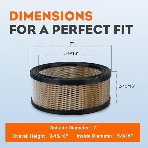 Air Filter KIT for 24 083 03 Kohler CH18-CH25 CV18-CV25 18HP-25HP OHV Engine Mower # 2408303,24 083 03-S,2408303S