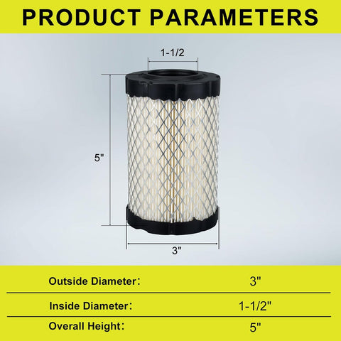 Air Filter for John Deere D100 D105 D110 D130 D140 D160 D170 D105 D120 Lawn Mower Replace GY21435 MIU13038 W AM125424 Oil Filter Tune Up Kit