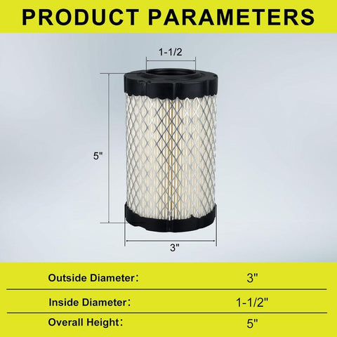Air Filter For John Deere D100 D105 D110 D125 D130 D140 Briggs & Stratton 31A507 31A607 31A677 Engine Replace GY21435 MIU13038 MIU13963