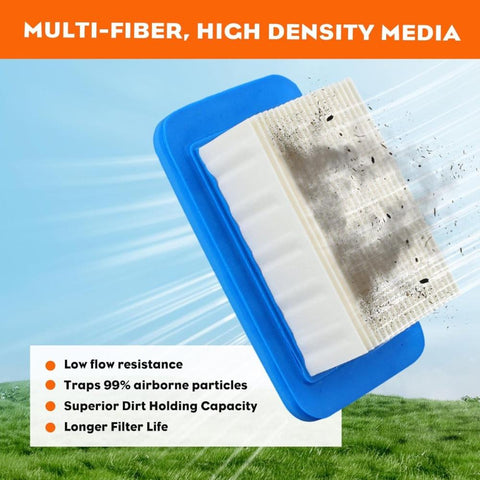 Hipa Air Filter For Echo PB-580T PB-500 PB-500H PB-500T PB-580H 50.8cc Leaf Blowers Replace A226000032 A226000031