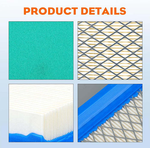 Hipa (Pack of 2) 17218-ZG9-M00 Air Filter + Pre Filter for HONDA GXV140 HR215 HRB215 HRC215 HRM195 HRM215 Lawn Mower