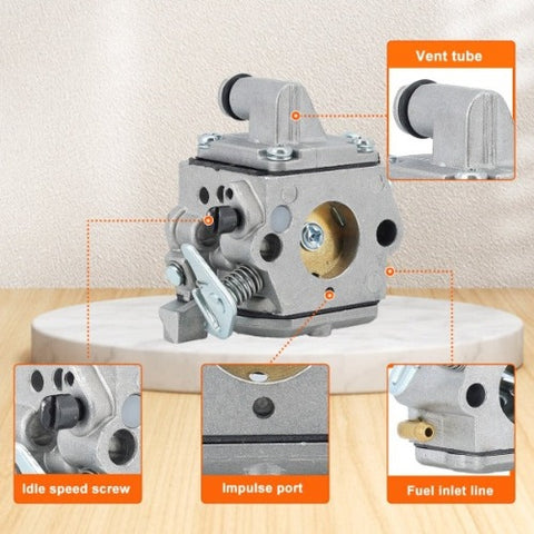 Hipa C1Q-S57 Carburetor for Stihl MS170 MS180 MS180C MS210 017 018 Chainsaw Replaces# C1Q-S57A C1Q-S57B 1130-120-0603