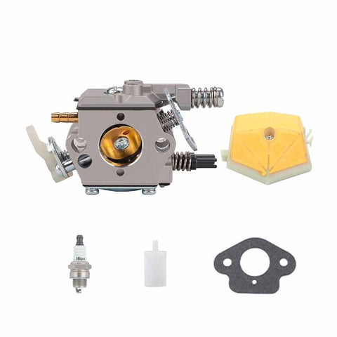 Hipa WA-82 Carburetor Kit For Husqvarna 50 51 55 Rancher Chainsaw # 503281504 503-28-15-04 WT-170 Carb + 5038991-01 Air Filter