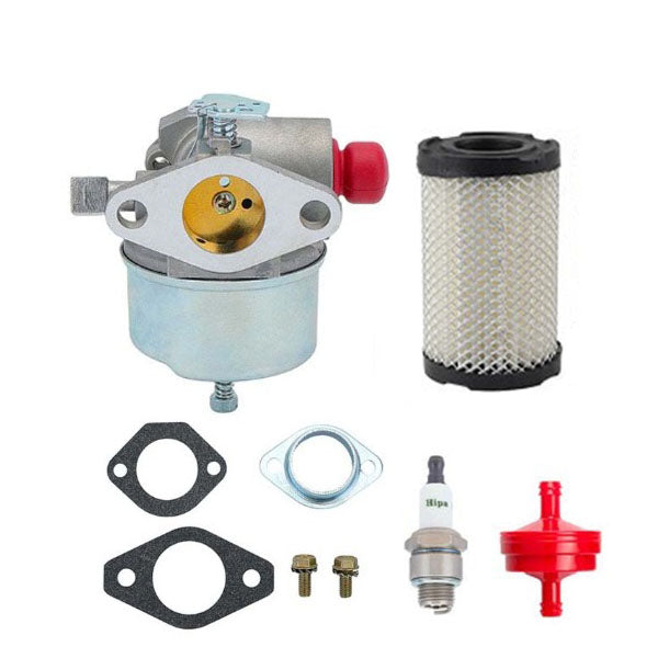 Kit Carburateur Tecumseh TVS75 TVS100 Etc. – Complet Avec Pompe, Filtres, Bougie – Remplace OEM 632795A Et Autres Réfs