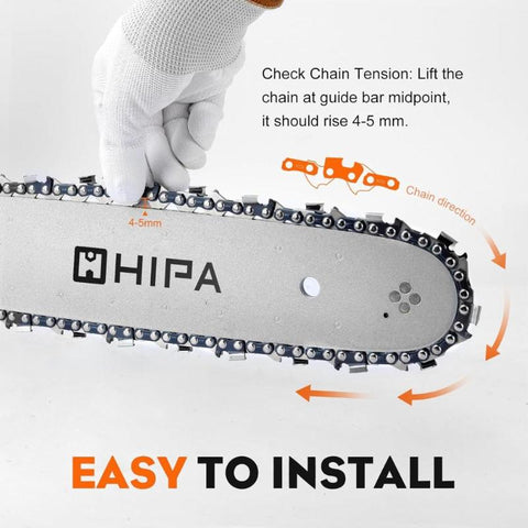 Hipa 18 Inch MS250 Full Chisel Chains .325 Pitch .063 Gauge 68 DL For Stihl MS250C MS251 MS230 MS210 025 023 021 Chainsaw # 26RM3-68