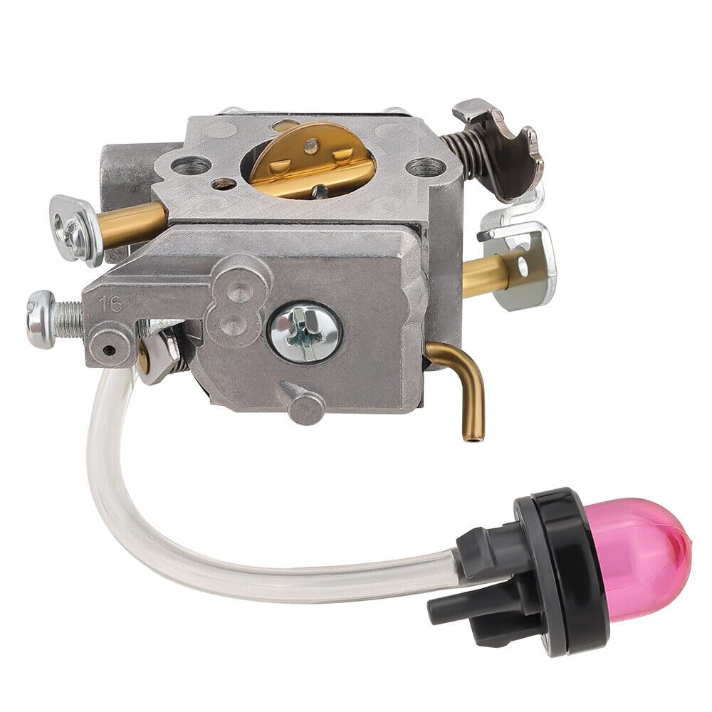 Hipa 596786602 Carburetor Fit for Poulan Pro Husqvarna PL3314 PL3816 PR4016 PD4218 PD4016 PR4218 PR4218A 42cc Chainsaw with Air Purge Primer Bulb