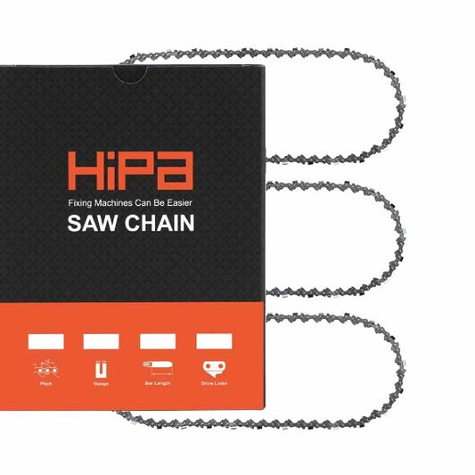 Hipa 16 Inch Chain 3/8 LP .050 57 DL For S57 Craftsman 38070 Cmxgsamy 426s Black Decker CS1216 Echo CS370 CS400 CS352 Chainsaw