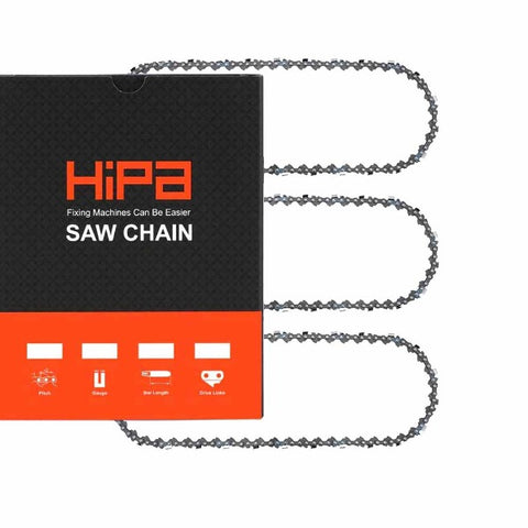 Hipa 16 Inch Chain 3/8 LP .050 54 DL For Troy-Bilt TB4016 TB4216 TB4218 McCulloch Mac 3200 3516 3214 3216 10E 12E 14E 16E Chainsaw #91VXL054G