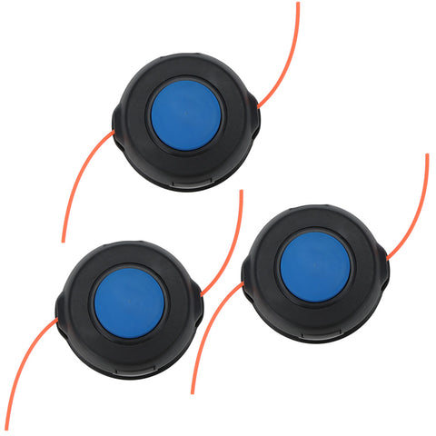 3-Pack T25 Tap Bump Feed Trimmer Head for Husqvarna 125L 128CD 128L 128LD 128LDX 223L 324L 325C Trimmer Replace 966674401 M10 x 1.25 LH
