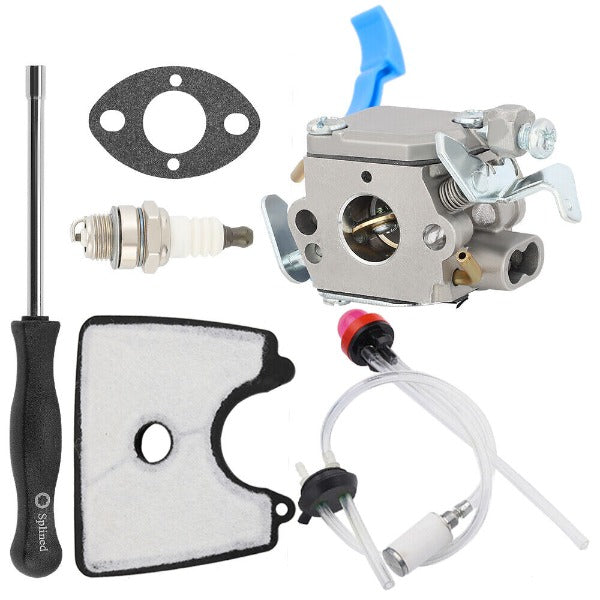 Hipa C1QW37 Carburetor Kit for Husqvarna 125B 125BVX 125BX 28CC Leaf